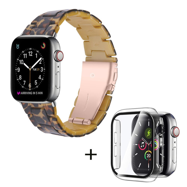 Apple Watch Series 1-3 42mm Metal Rem med Cover - Brun#serie_1