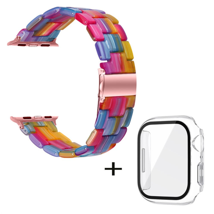 Apple Watch Series 1-3 42mm Metal Rem med Cover - Flerfarvet#serie_4