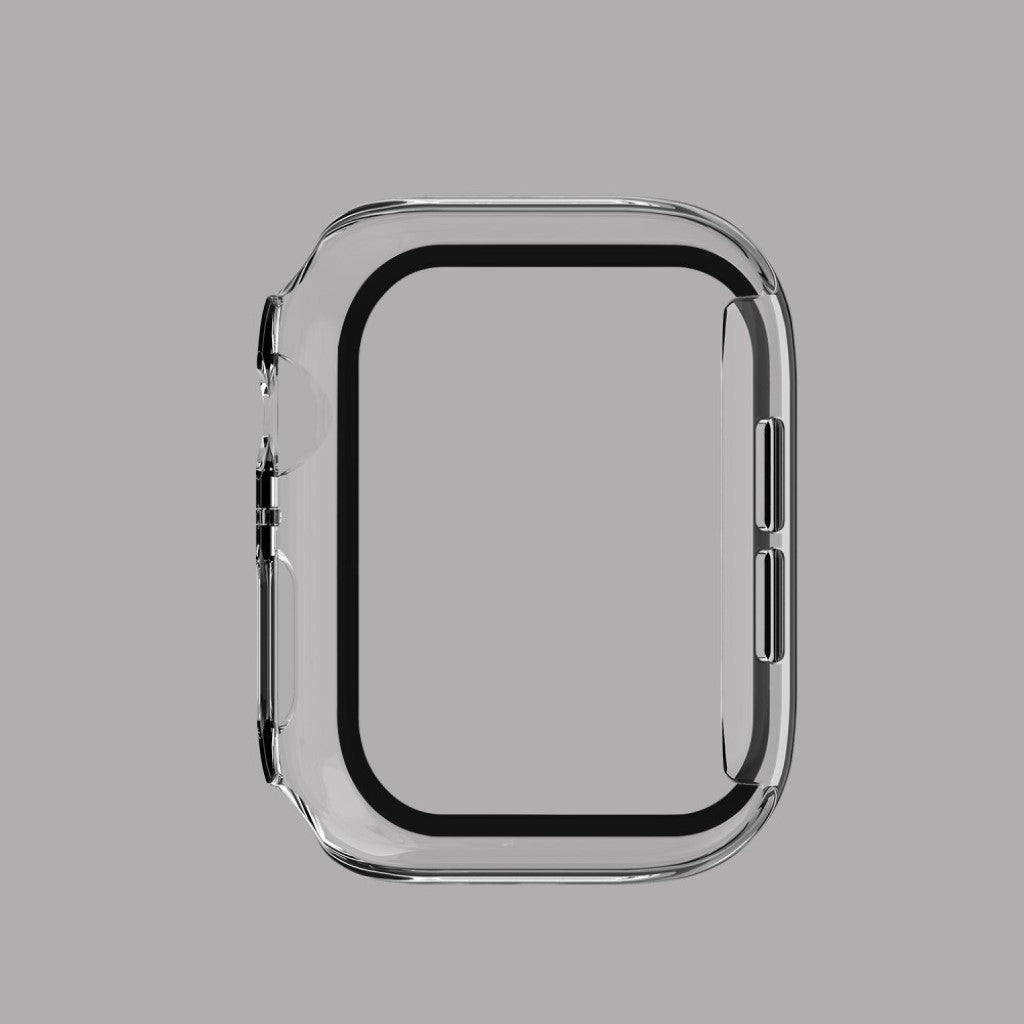 Alle Tiders Apple Watch Series 1-3 42mm Cover med Skærmbeskytter i Hærdet Glas - Gennemsigtig#serie_3