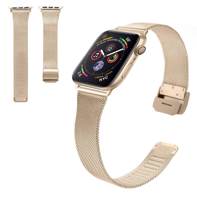 Meget smuk Apple Watch Series 1-3 42mm Metal Rem - Guld#serie_1