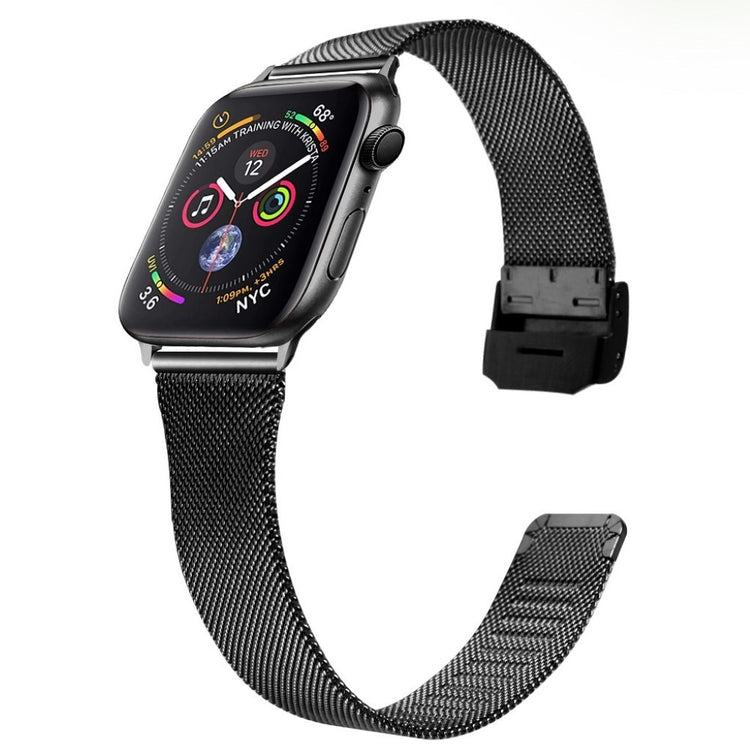 Meget smuk Apple Watch Series 1-3 42mm Metal Rem - Sort#serie_2