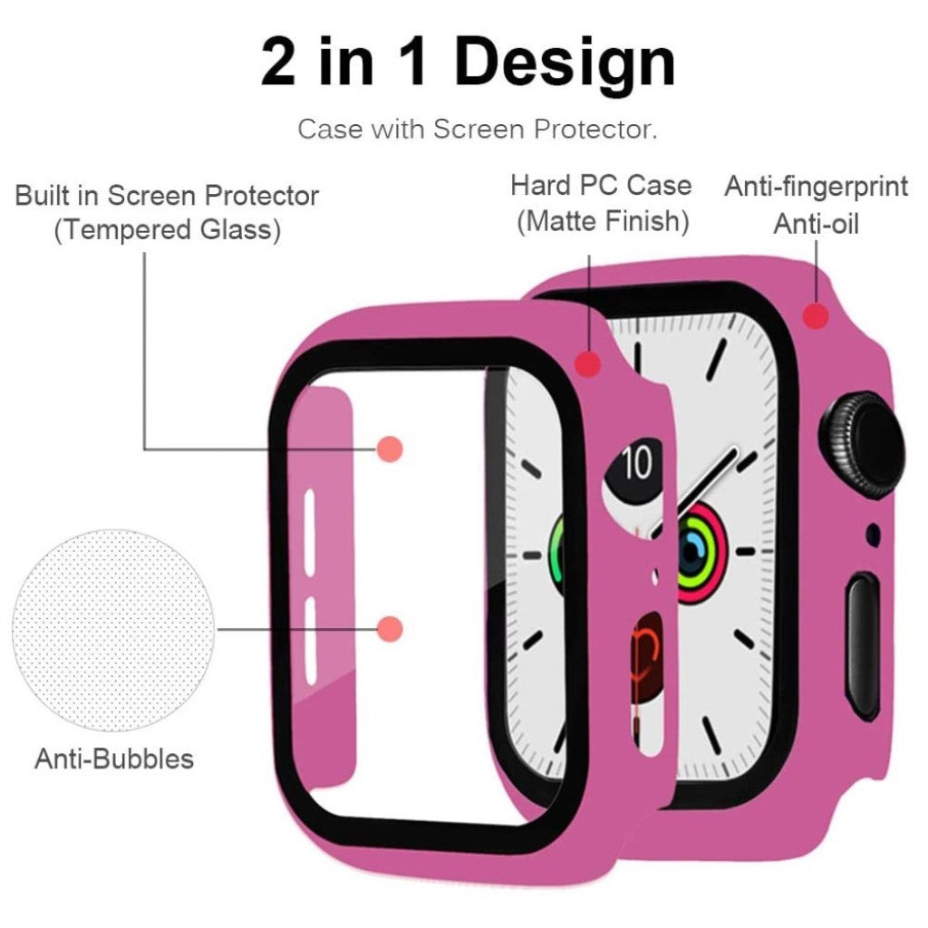 Apple Watch Series 1-3 42mm Holdbar Plastik Bumper  - Pink#serie_11