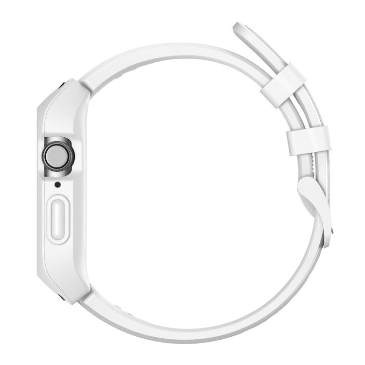 Meget fint Apple Watch Series 1-3 38mm Silikone Rem - Hvid#serie_2