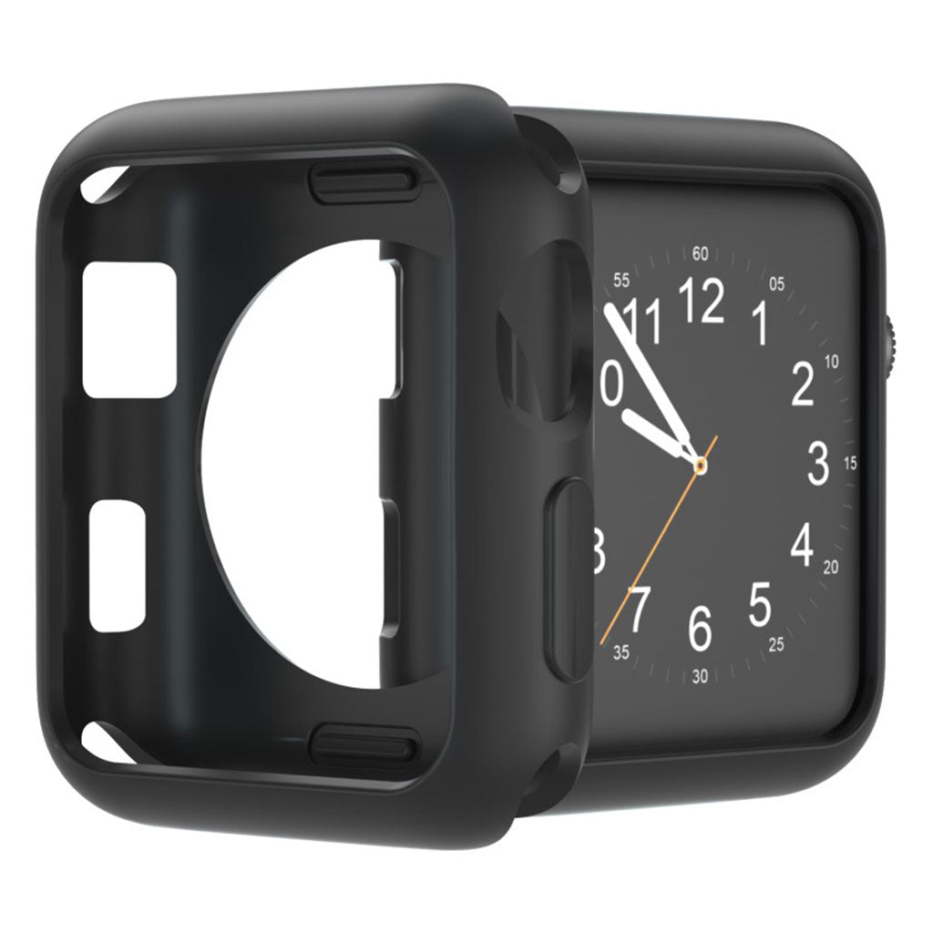 Vildt Fed Apple Watch Series 1-3 38mm Silikone Cover - Sort#serie_1