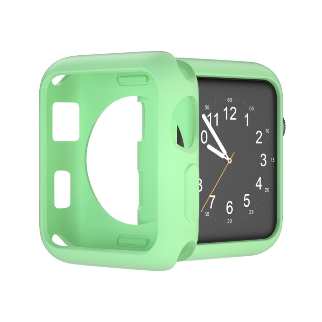 Vildt Fed Apple Watch Series 1-3 38mm Silikone Cover - Grøn#serie_10