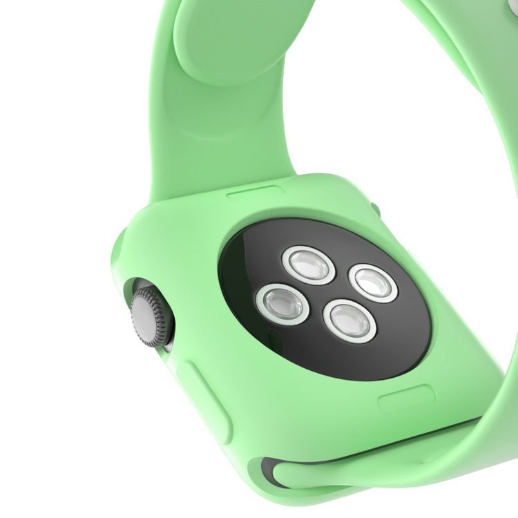 Vildt Fed Apple Watch Series 1-3 38mm Silikone Cover - Grøn#serie_10