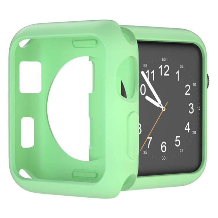 Vildt Fed Apple Watch Series 1-3 38mm Silikone Cover - Grøn#serie_10