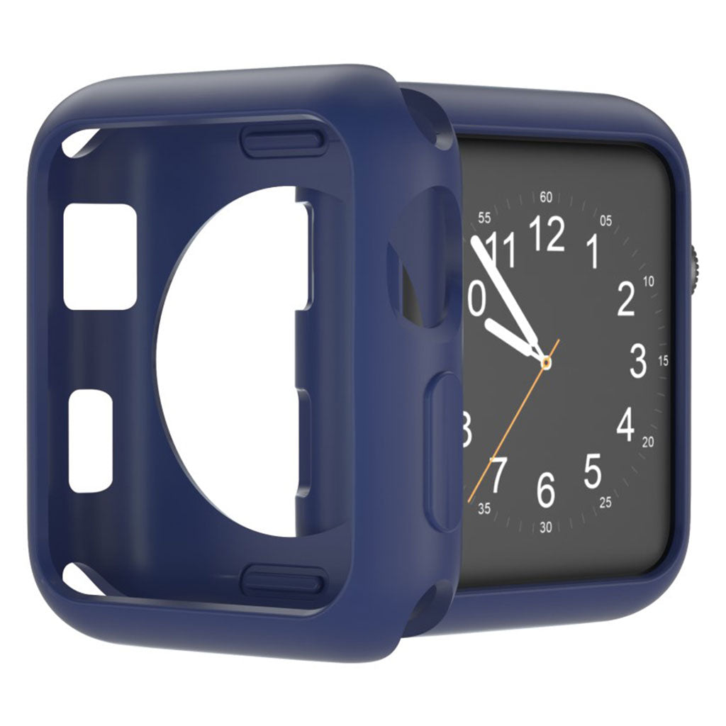 Vildt Fed Apple Watch Series 1-3 38mm Silikone Cover - Blå#serie_12