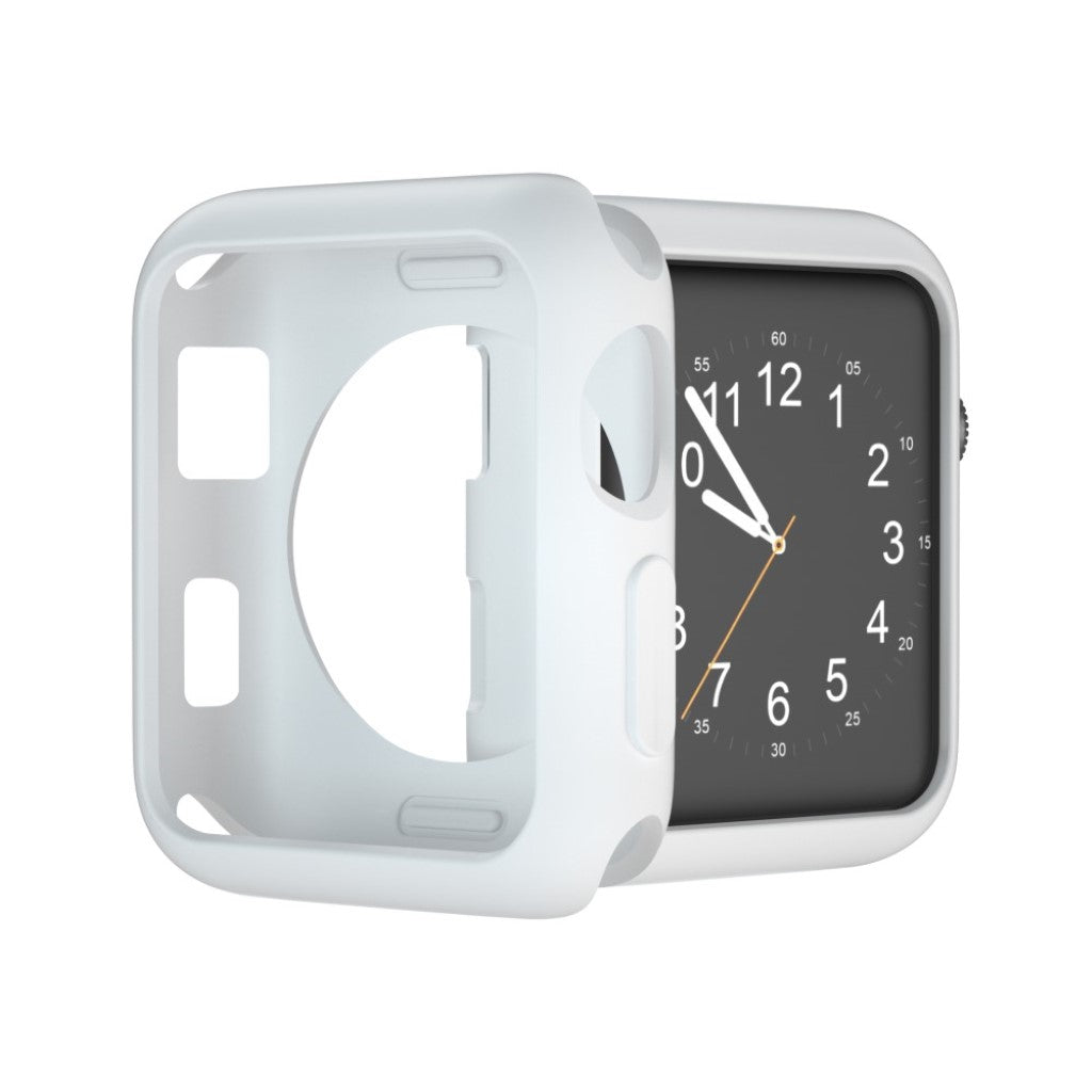 Vildt Fed Apple Watch Series 1-3 38mm Silikone Cover - Hvid#serie_2