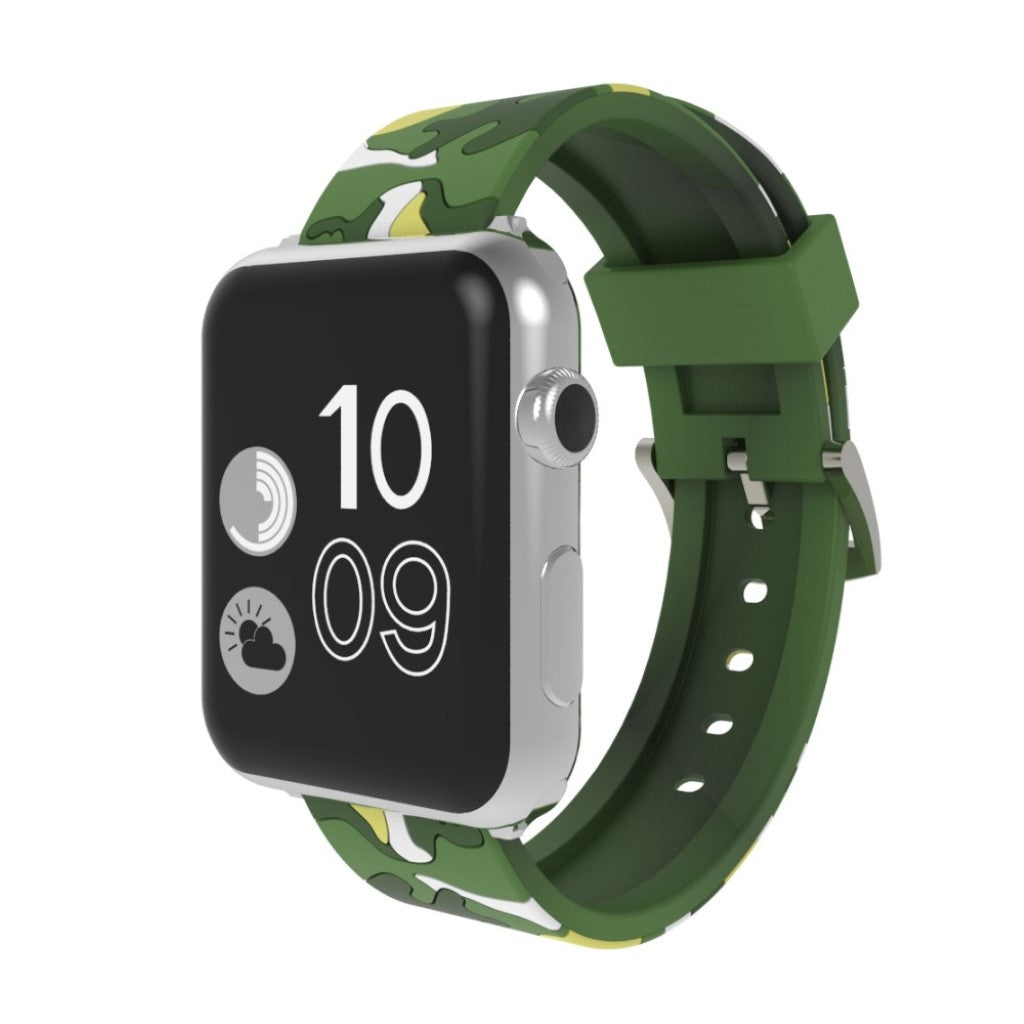 Rigtigt fint Apple Watch Series 4 40mm Silikone Rem - Grøn#serie_3