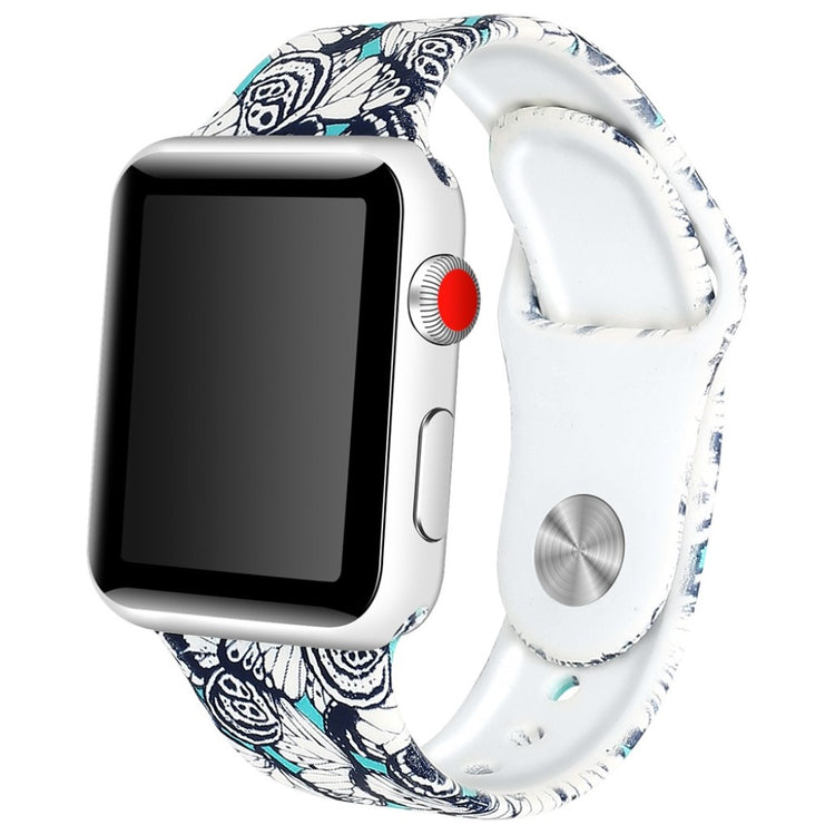 Godt Apple Watch Series 4 40mm Silikone Rem - Flerfarvet#serie_5