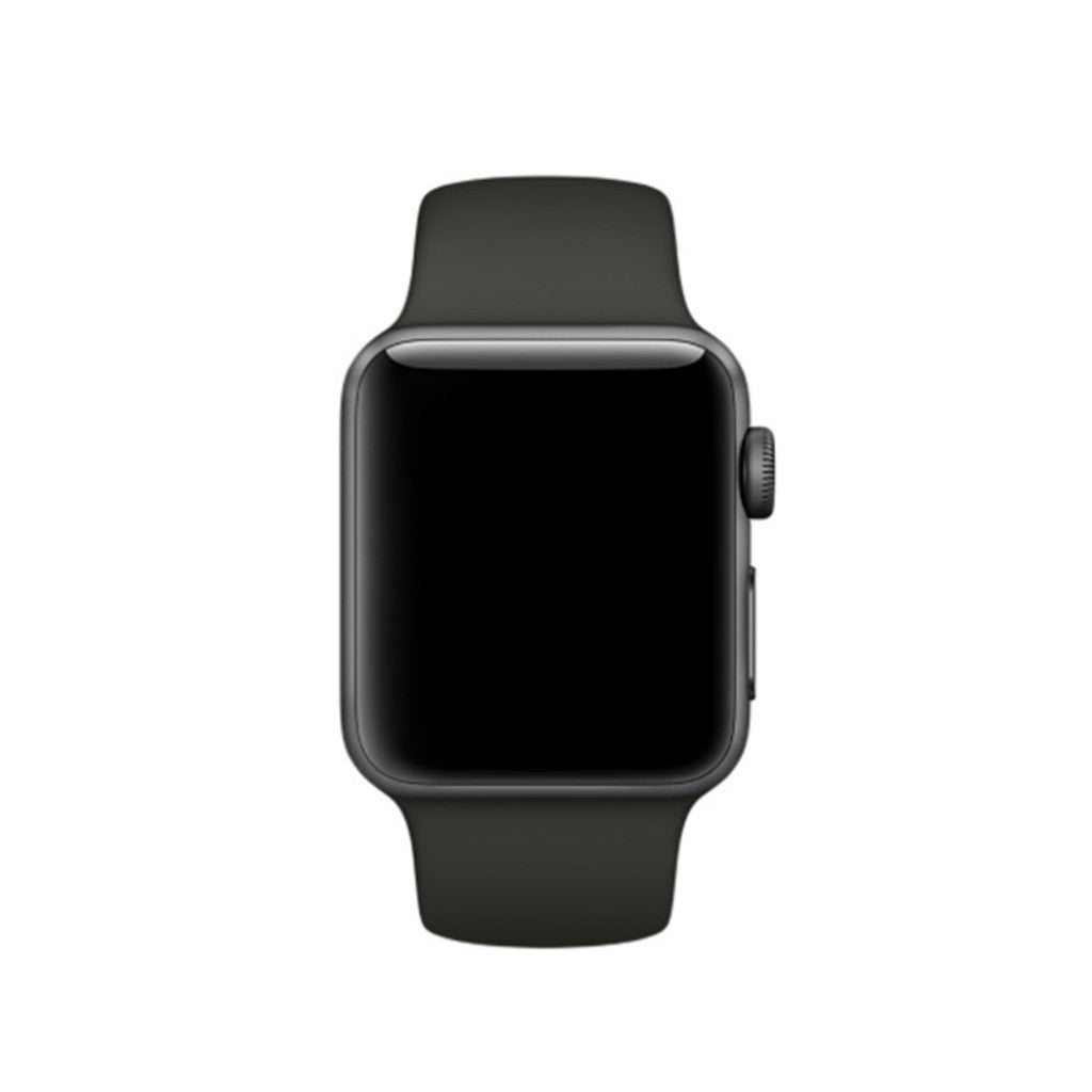 Helt vildt smuk Apple Watch Series 4 40mm Silikone Rem - Sølv#serie_4