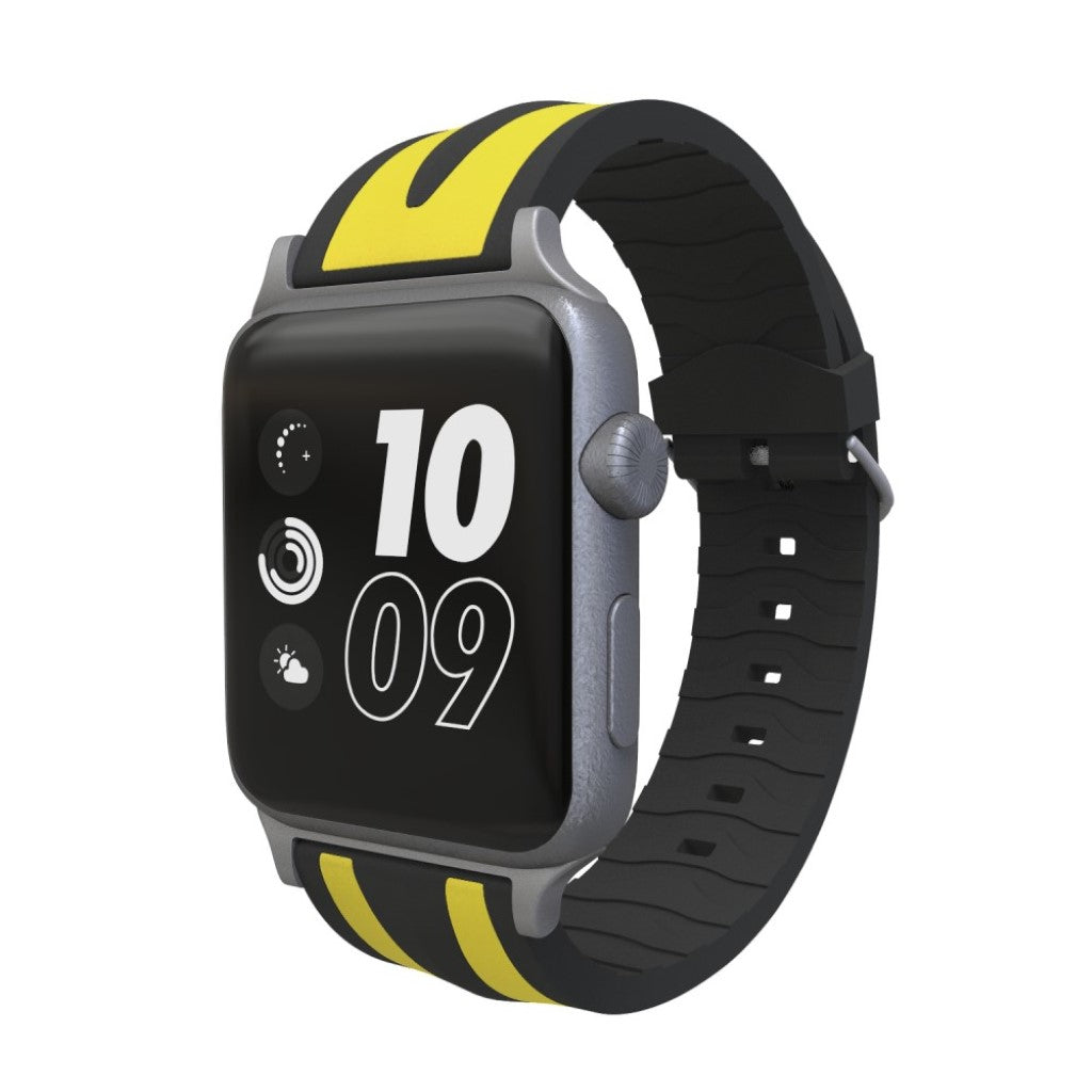 Rigtigt kønt Apple Watch Series 4 40mm Silikone Rem - Sort#serie_5