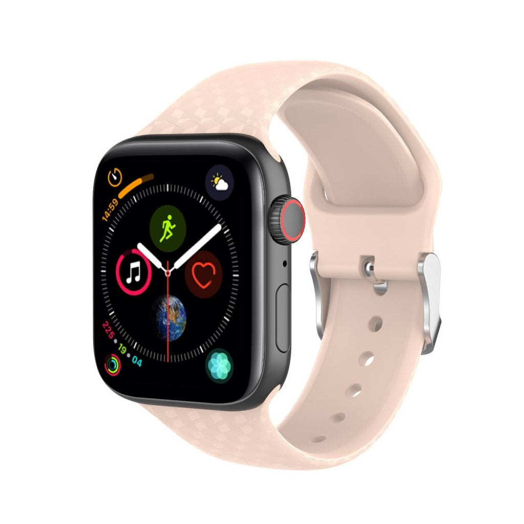 Holdbart Apple Watch Series 5 40mm Silikone Rem - Pink#serie_2