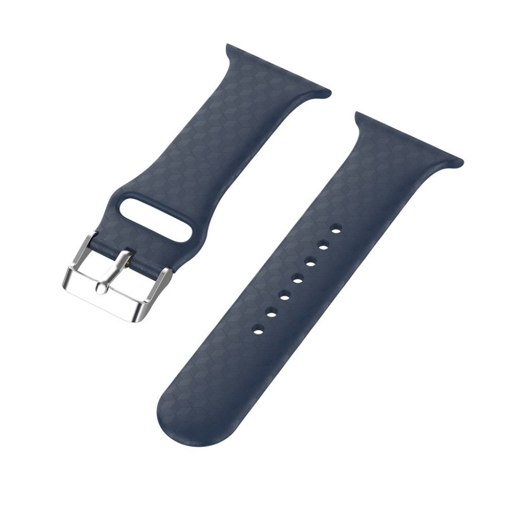 Holdbart Apple Watch Series 5 40mm Silikone Rem - Blå#serie_8