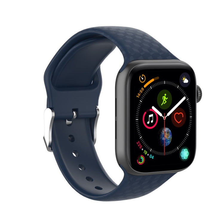 Holdbart Apple Watch Series 5 40mm Silikone Rem - Blå#serie_8