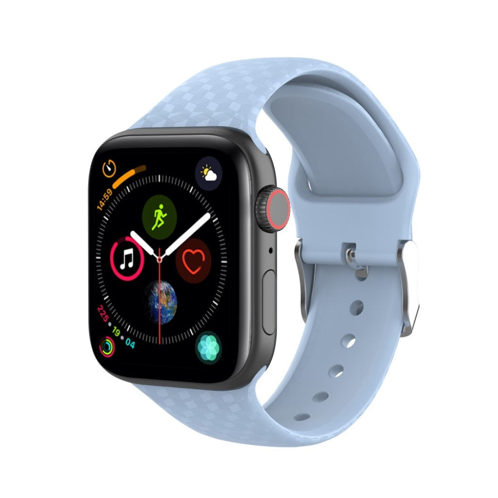 Holdbart Apple Watch Series 5 40mm Silikone Rem - Blå#serie_9