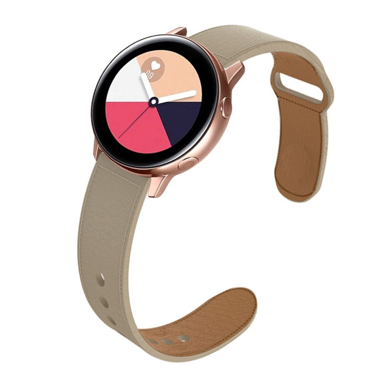 Rigtigt holdbart Apple Watch Series 5 40mm Ægte læder Rem - Brun#serie_4