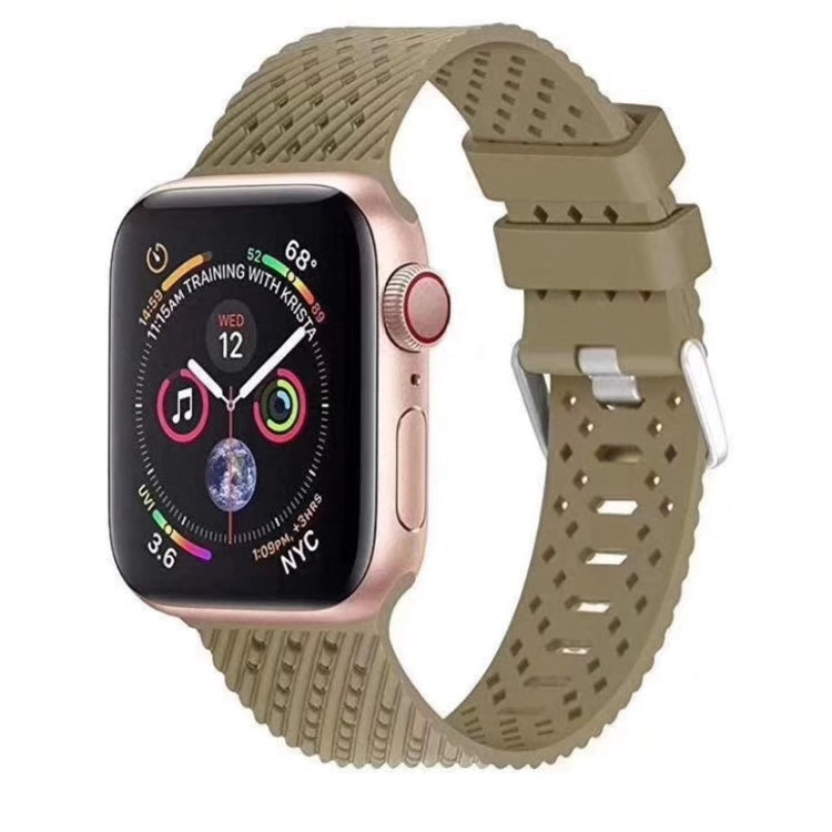 Vildt skøn Apple Watch Series 5 40mm Silikone Rem - Grøn#serie_8