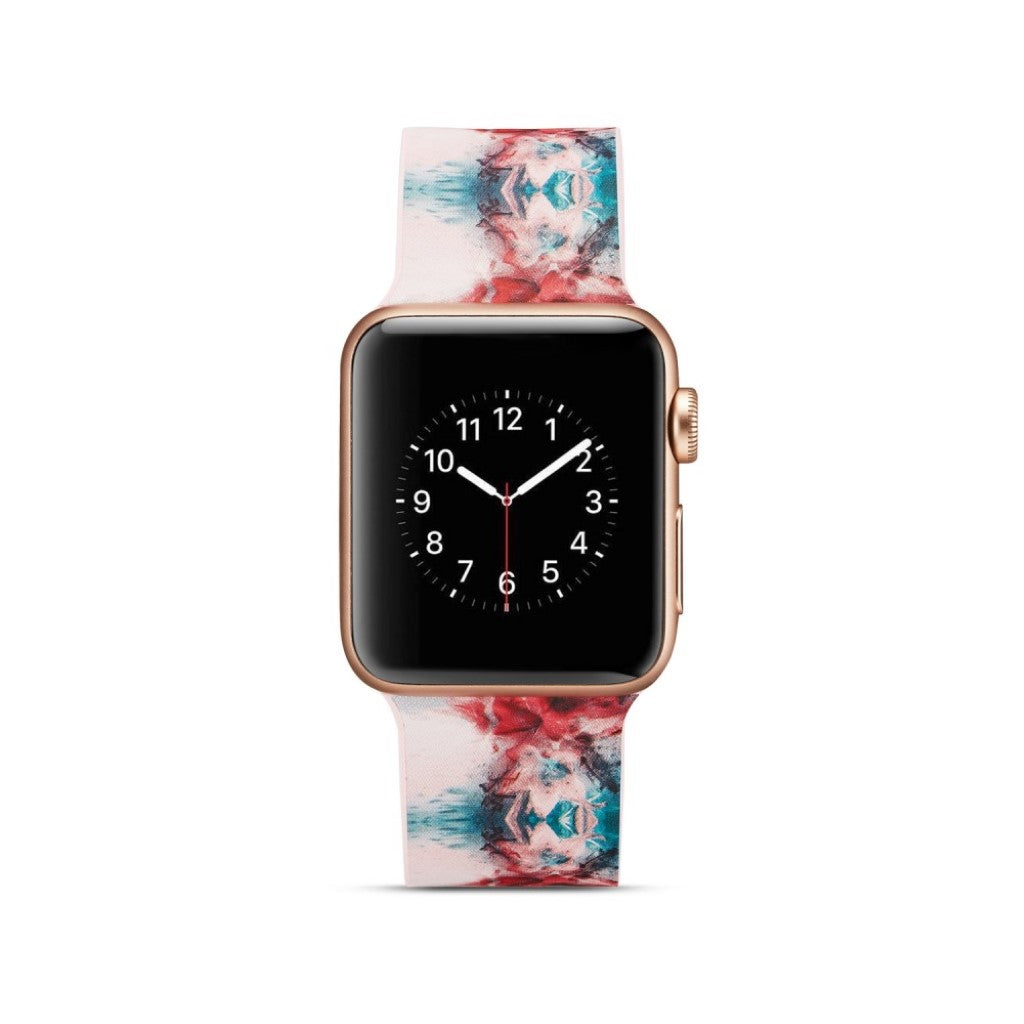 Helt vildt godt Apple Watch Series 5 40mm Silikone Rem - Pink#serie_10