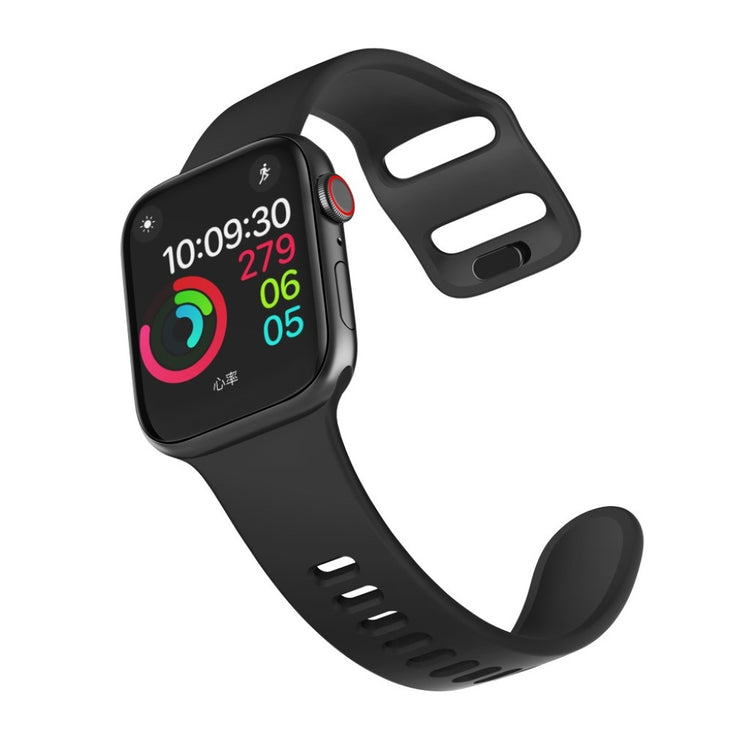  Apple Watch Series 5 40mm / Apple Watch 40mm Silikone Rem - Sort#serie_1