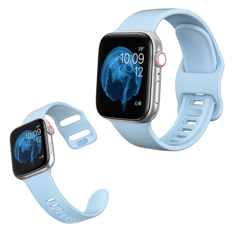  Apple Watch Series 5 40mm / Apple Watch 40mm Silikone Rem - Blå#serie_7