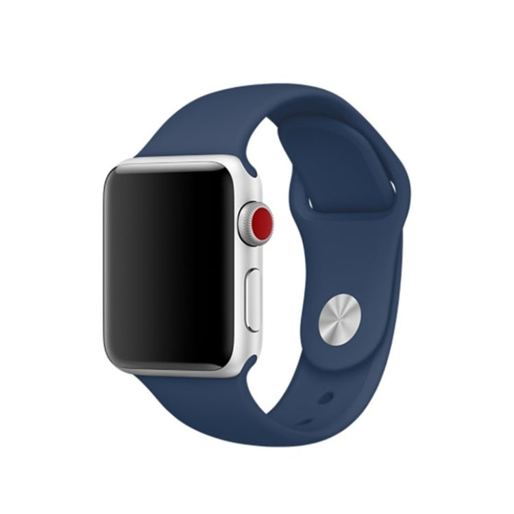  Apple Watch Series 5 44mm / Apple Watch 40mm Silikone Rem - Blå#serie_19