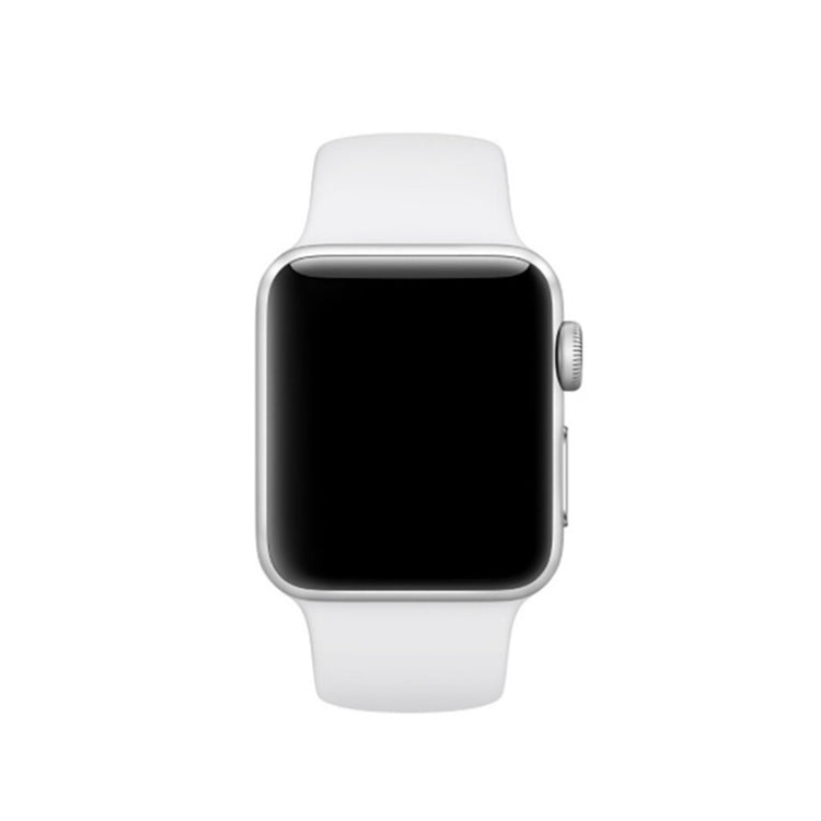  Apple Watch Series 5 44mm / Apple Watch 40mm Silikone Rem - Hvid#serie_2