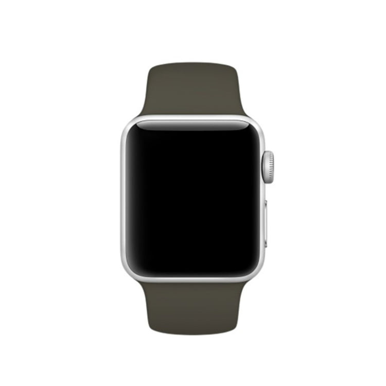  Apple Watch Series 5 44mm / Apple Watch 40mm Silikone Rem - Sort#serie_23