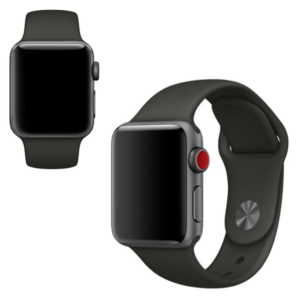  Apple Watch Series 5 44mm / Apple Watch 40mm Silikone Rem - Sølv#serie_4