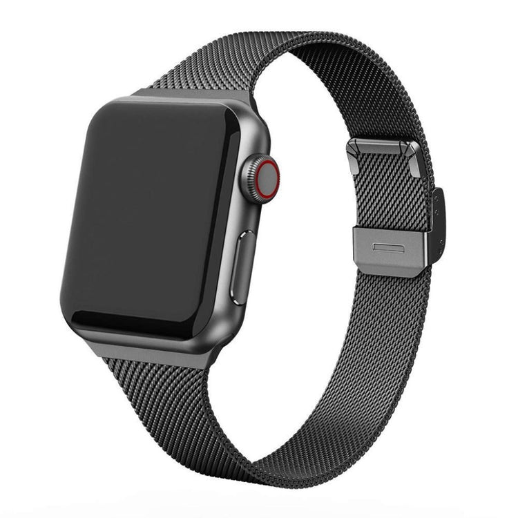 Pænt Apple Watch Series 5 40mm / Apple Watch 40mm Metal Rem - Sort#serie_1