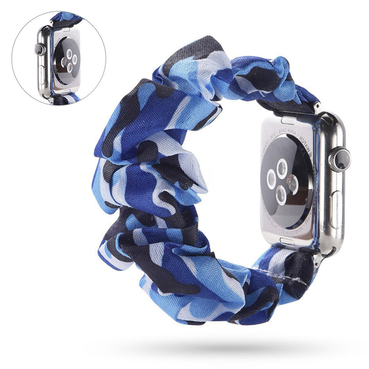 Super fed Apple Watch Series 5 40mm Nylon Rem - Blå#serie_16