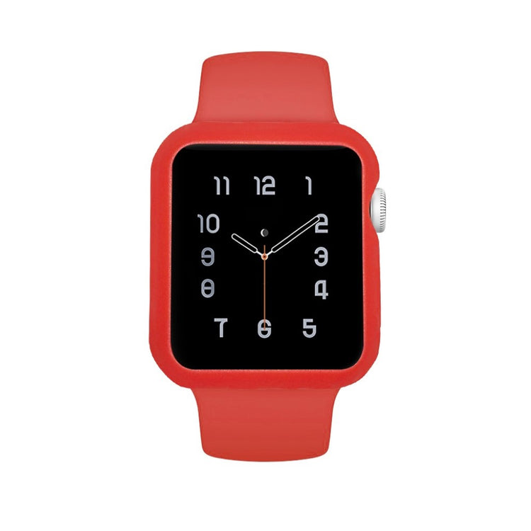 Apple Watch Series 5 40mm / Apple Watch 40mm Holdbar Silikone Bumper  - Rød#serie_4