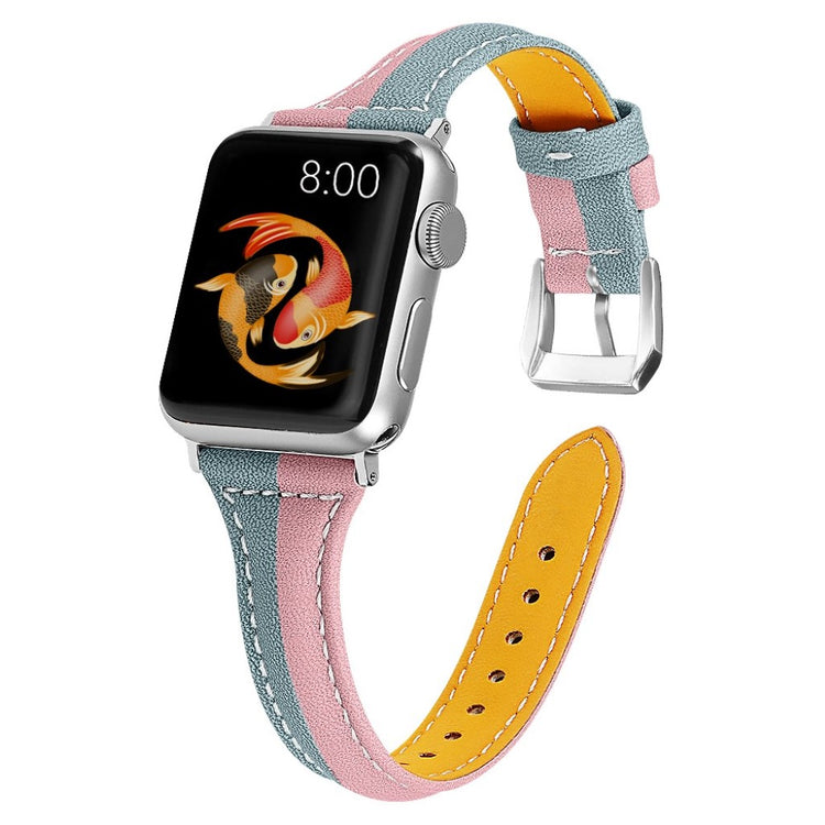 Vildt rart Apple Watch Series 5 44mm Ægte læder Rem - Pink#serie_4