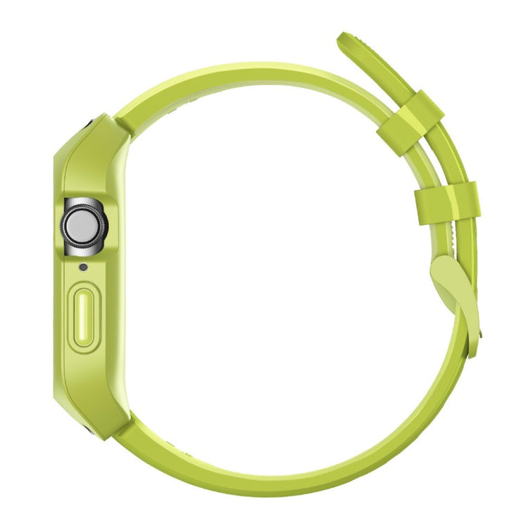 Fed Apple Watch Series 5 44mm Silikone Rem - Grøn#serie_5