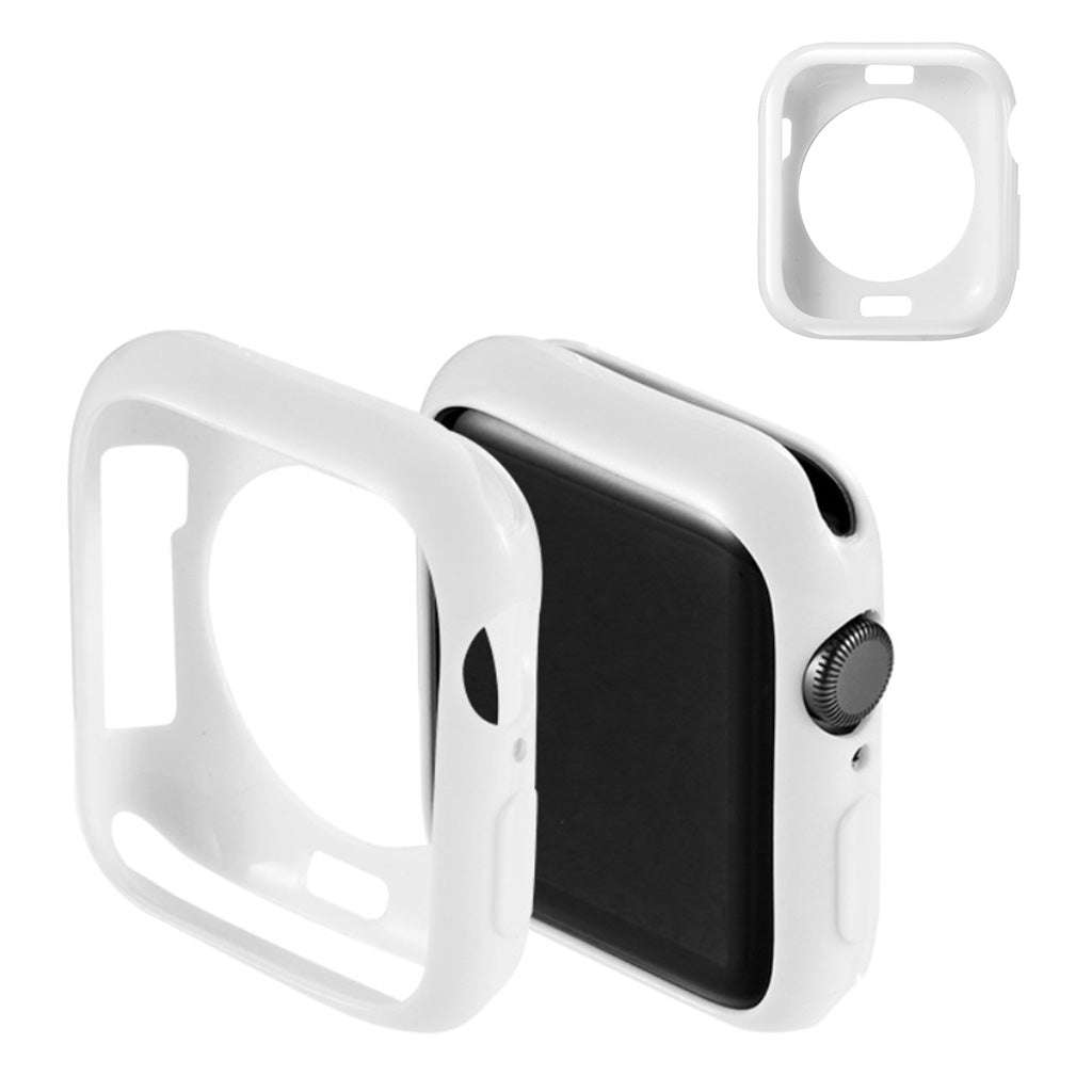 Mega Godt Apple Watch Series 5 44mm Silikone Cover - Hvid#serie_3