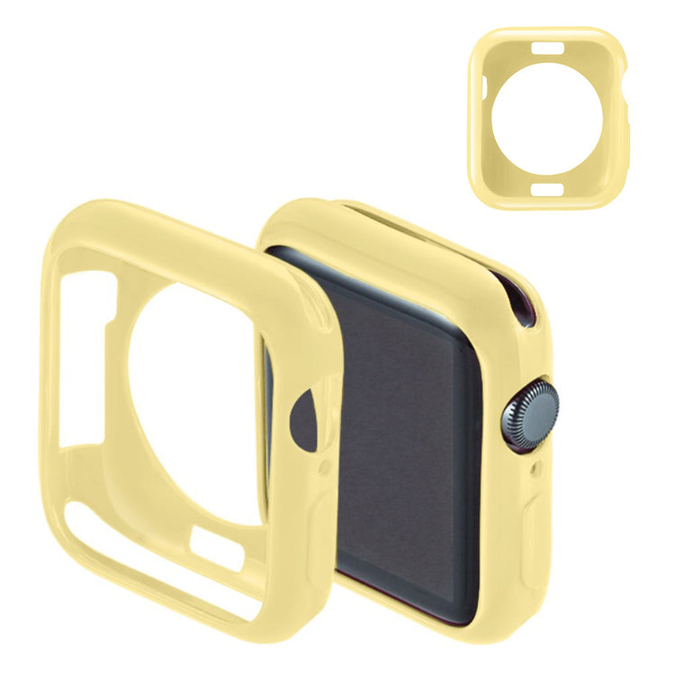 Mega Godt Apple Watch Series 5 44mm Silikone Cover - Gul#serie_6