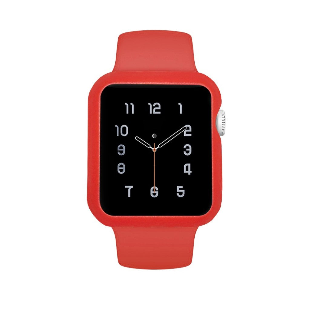 Apple Watch Series 5 44mm / Apple Watch 44mm Holdbar Silikone Bumper  - Rød#serie_4