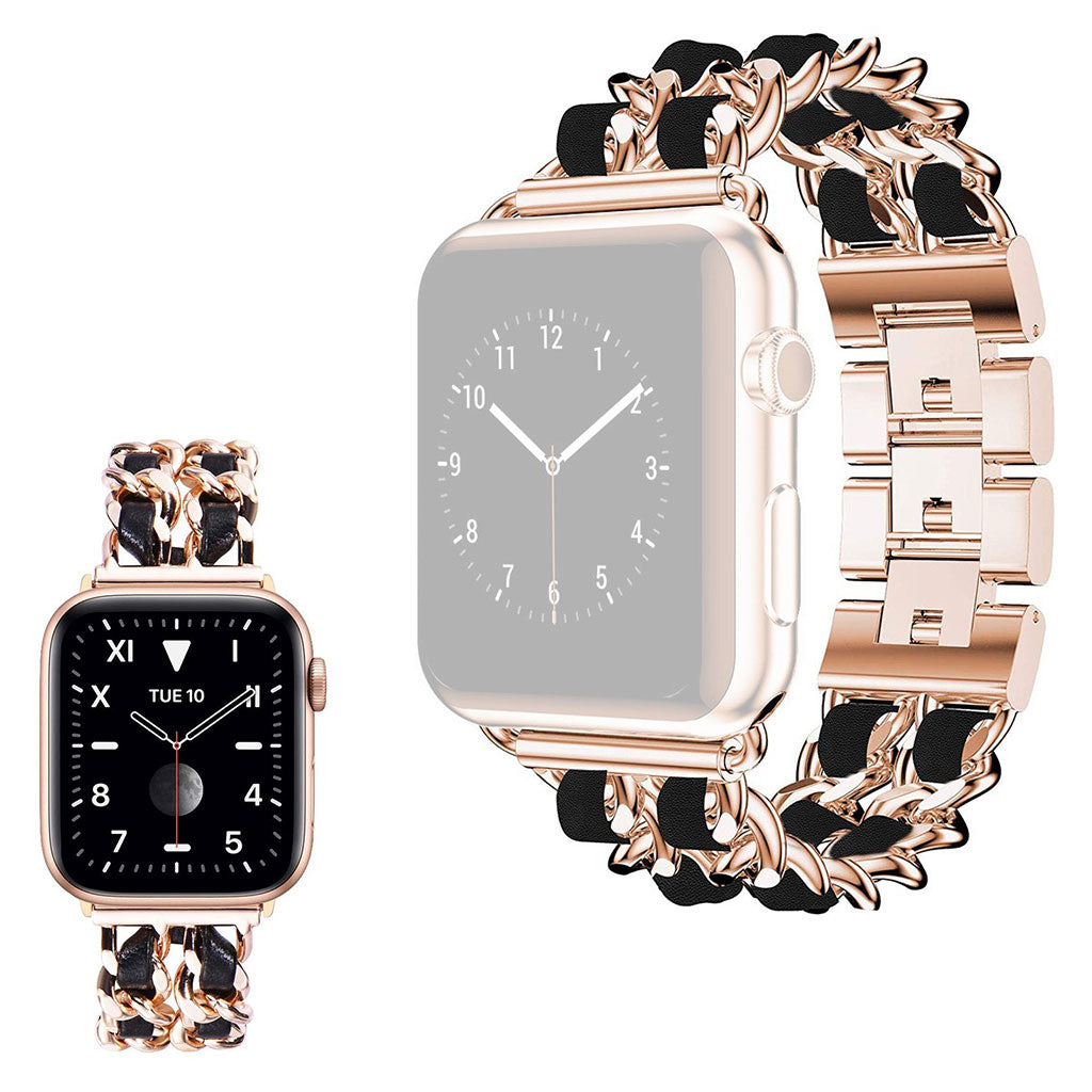 Super pænt Universal Apple Metal og Kunstlæder Rem - Pink#serie_3