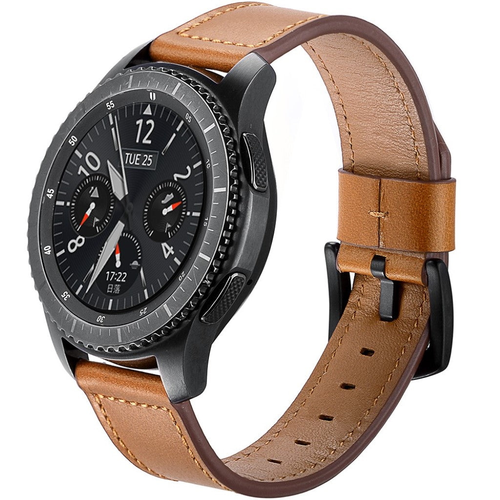  Samsung Gear S3 / Samsung Gear S3 Frontier Ægte læder Rem - Brun#serie_2