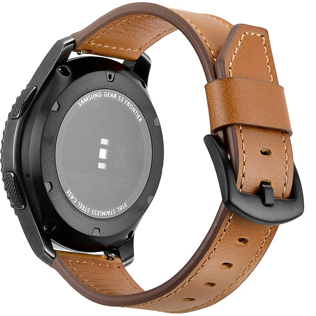  Samsung Gear S3 / Samsung Gear S3 Frontier Ægte læder Rem - Brun#serie_2