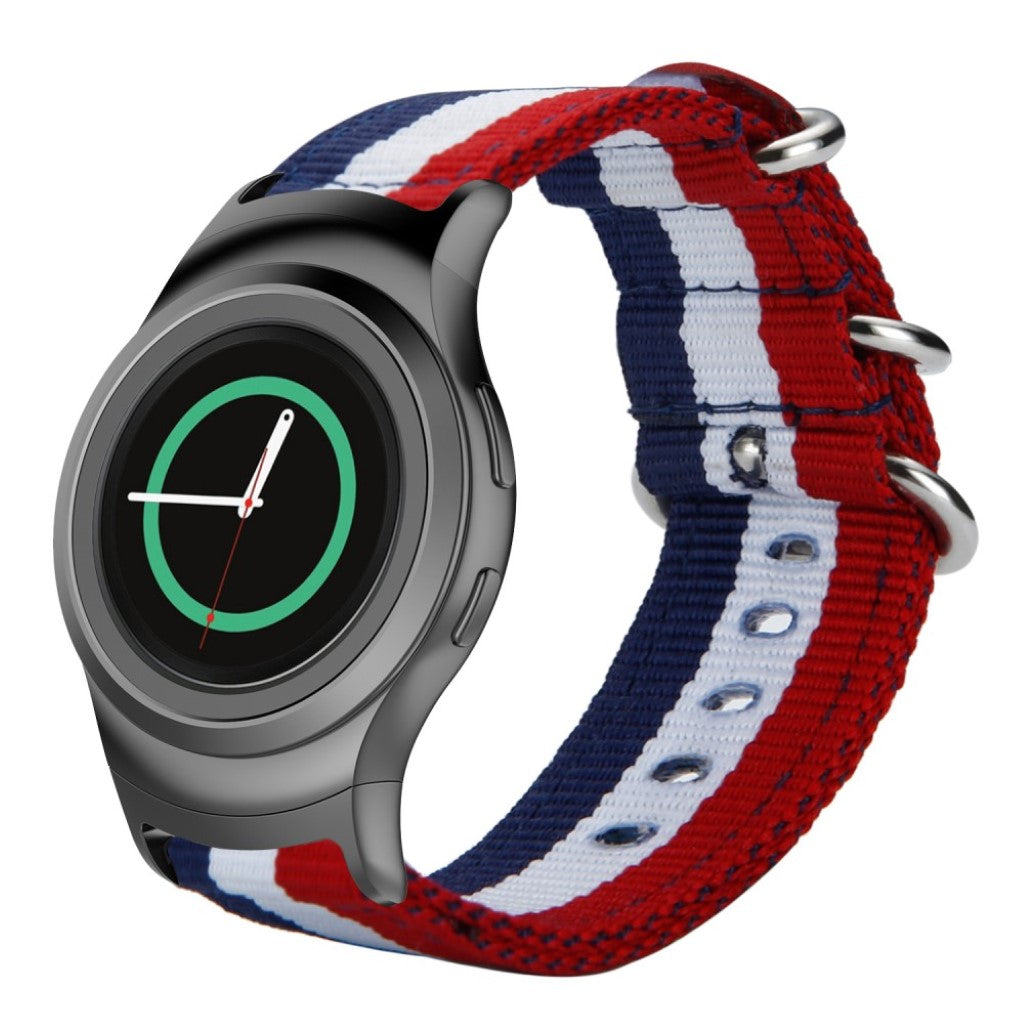 Super slidstærk Samsung Gear S2 Nylon Rem - Flerfarvet#serie_5