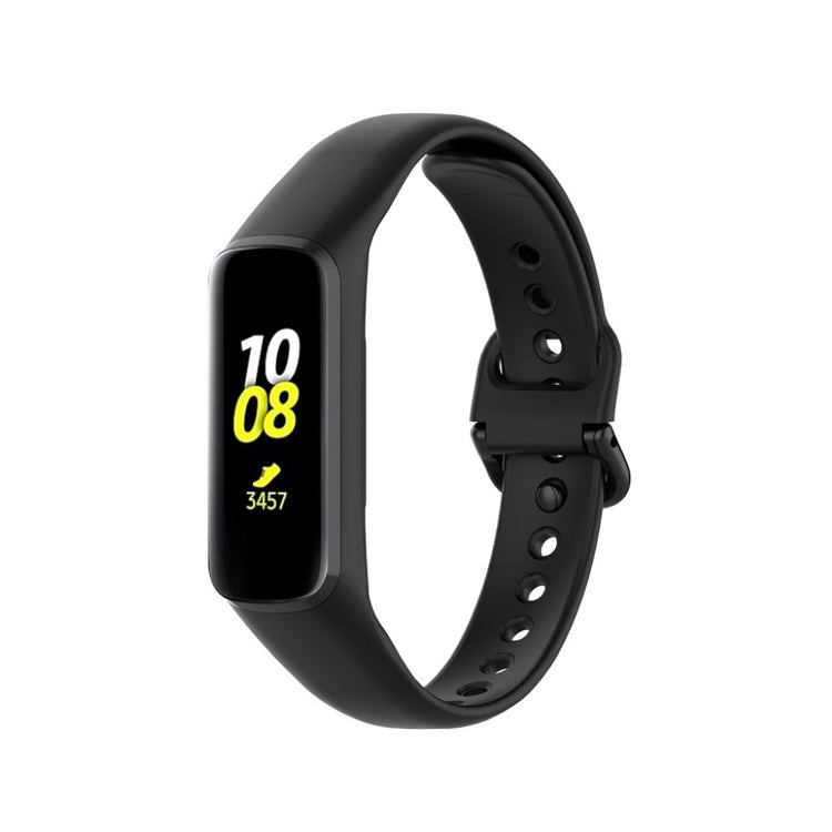 Vildt flot Samsung Gear Fit2 Silikone Rem - Sort#serie_1