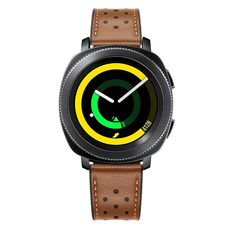 Super smuk Samsung Gear Sport Ægte læder Rem - Brun#serie_1