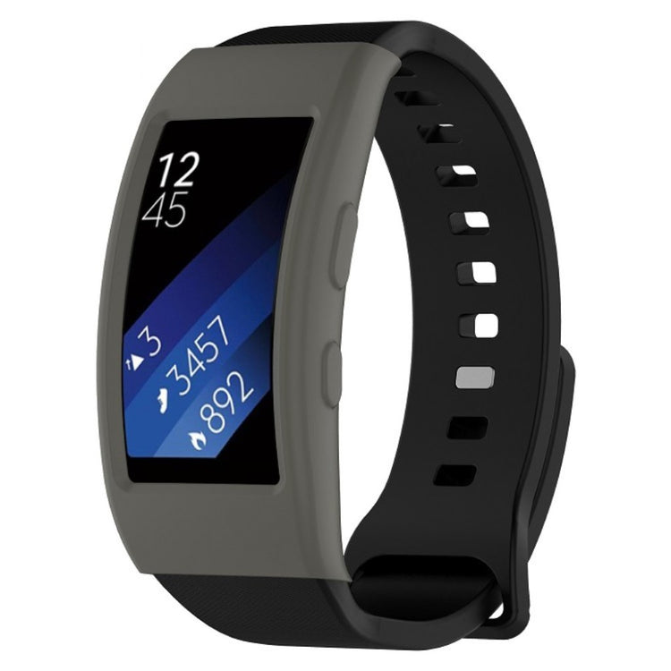 Samsung Gear Fit2 Pro  Silikone Bumper  - Sølv#serie_3