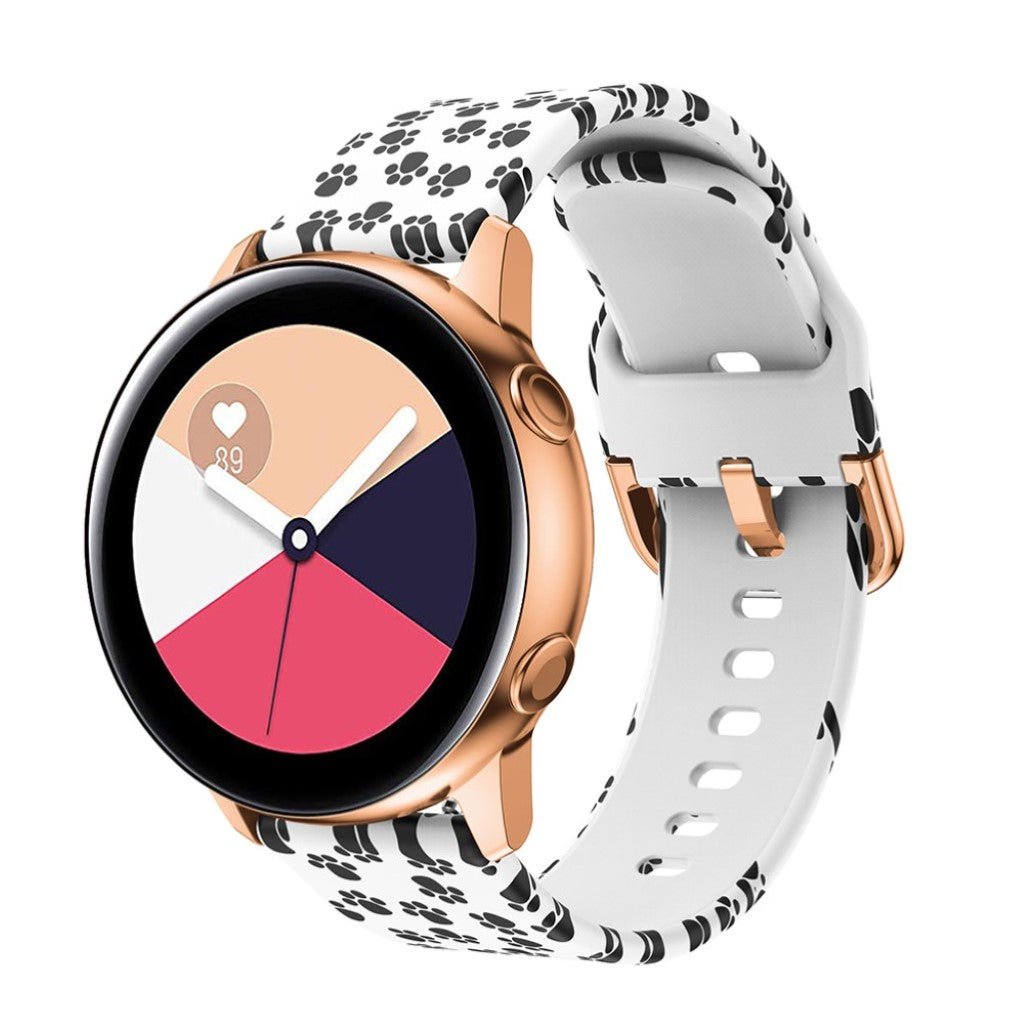 Skøn Samsung Galaxy Watch Active Silikone Rem - Flerfarvet#serie_2