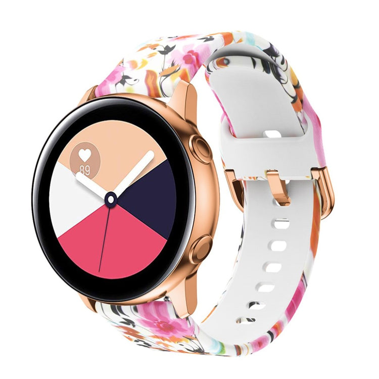 Skøn Samsung Galaxy Watch Active Silikone Rem - Flerfarvet#serie_7