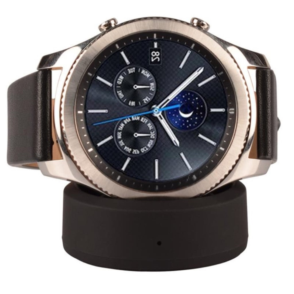 Samsung Gear S3 Frontier Plastik Holder - Sort#serie_2