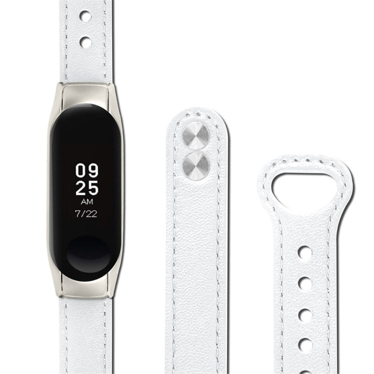 Yndigt Samsung Galaxy Fit-e Ægte læder Urrem - Hvid#serie_1