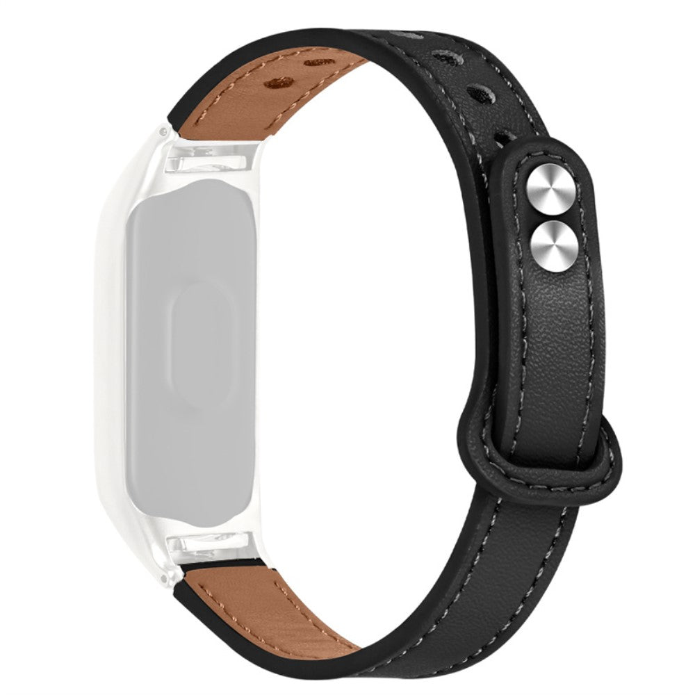 Yndigt Samsung Galaxy Fit-e Ægte læder Urrem - Sort#serie_2